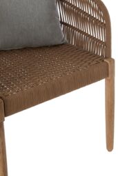 Orsina Opus Armchair, Arm & Backrest Armchair for Living Room, Angular Bedroom Armchair, Comfortable Office Chair in Natural - thumbnail 6