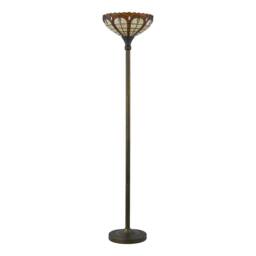 First Choice Lighting Winchester - Tiffany 169cm Uplighter Floor Lamp in Bronze - thumbnail 2