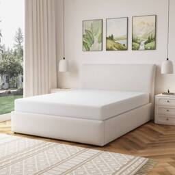 Artemis Home Bethany Fabric 150cm Kingsize Ottoman Bed Frame with Storage in Beige - Size: King - thumbnail 2