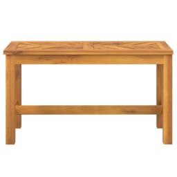 Berkfield Home Garden Bench 80 cm Solid Wood Acacia in Brown - thumbnail 3
