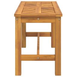 Berkfield Home Garden Bench 80 cm Solid Wood Acacia in Brown - thumbnail 4