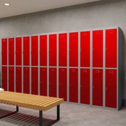 Phoenix Safe Company Personal locker in Red with Key Lock, PL1233GRK, 68L - Size: 180 cm x 100 cm - thumbnail 7
