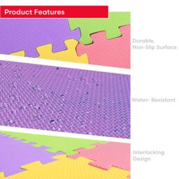 M.Y Interlocking Foam Baby Play Mat Ball Pit Soft EVA Floor Puzzle Tiles - thumbnail 4
