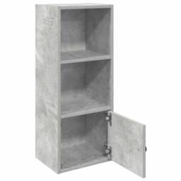 Berkfield Home Bookcase Concrete Grey 31x24x77 cm Engineered Wood - Size: 31 x 24 x 77 cm - thumbnail 4