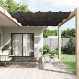 Berkfield Home Vertical Awning Anthracite 140x270 cm Oxford Fabric in Charcoal - thumbnail 2