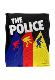 The Police Bkt Silky Touch Super Soft Throw Blanket 152 X 127 cm in White - thumbnail 1