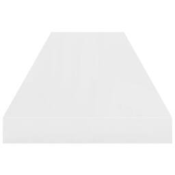 Berkfield Home Floating Wall Shelf High Gloss White 90x23.5x3.8 cm MDF - thumbnail 5