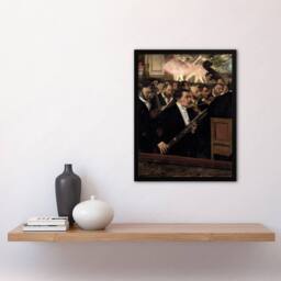 Artery8 Edgar Degas Framed Wall Art Print The Orchestra at the Opera - Size: A4 - thumbnail 2