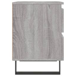 Berkfield Home Elegant Bedside Cabinet Grey Sonoma 40x35x50 cm Engineered Wood - Size: 40 x 35 x 50 cm - thumbnail 7