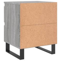Berkfield Home Elegant Bedside Cabinet Grey Sonoma 40x35x50 cm Engineered Wood - Size: 40 x 35 x 50 cm - thumbnail 8