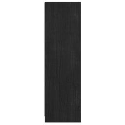 Berkfield Home Beautiful Book Cabinet/Room Divider Black 36x33x110 cm Solid Pinewood - Size: 36 x 33 x 110 cm - thumbnail 6