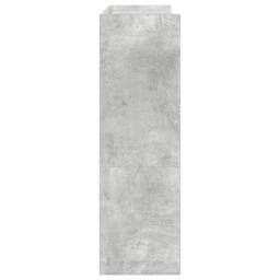 Berkfield Home Shoe Rack Concrete Grey 80x25x81 cm Engineered Wood - Size: 80 x 25 x 81 cm - thumbnail 5