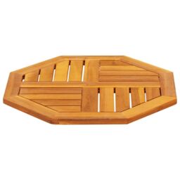 Berkfield Home Table Top 50x50x2 cm Octagonal Solid Wood Acacia in Brown - Size: 50 x 50 x 2 cm - thumbnail 3