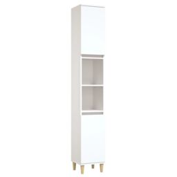 Berkfield Home Bathroom Cabinet White 30x30x190 cm Engineered Wood - Size: 30 x 30 x 190 cm - thumbnail 2