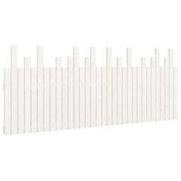 Berkfield Home Wall Headboard White 204x3x80 cm Solid Wood Pine - Size: 204 x 3 x 80 cm - thumbnail 2