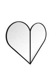MirrorOutlet Black Metal Framed Heart Shaped Wall Garden Mirror (180CM X 180CM) - Size: 1 Pack - thumbnail 4