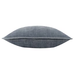 Yard Ribble 100% Cotton Acid Wash Cushion in Blue - Size: 40 cm x 60 cm - thumbnail 3