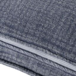 Yard Ribble 100% Cotton Acid Wash Cushion in Blue - Size: 40 cm x 60 cm - thumbnail 6