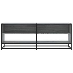 Berkfield Home TV Cabinet Grey Sonoma 120.5x40x46 cm Engineered Wood & Metal - thumbnail 4