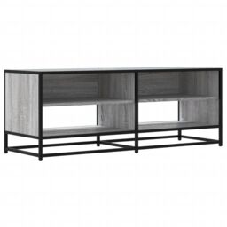 Berkfield Home TV Cabinet Grey Sonoma 120.5x40x46 cm Engineered Wood & Metal - thumbnail 2