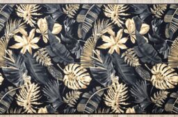 RugsX Anti-Slip Monstera Runner in Gold - Size: 67 cm x 180 cm - thumbnail 5