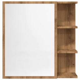 Berkfield Home Beautiful Bathroom Mirror Cabinet Artisan Oak 62.5x20.5x64 cm Eng in Brown - thumbnail 5