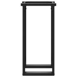 Berkfield Home Dining Table Legs O-Frame 40x40x73 cm Steel in Black - Size: 40 x 40 x 73 cm - thumbnail 5