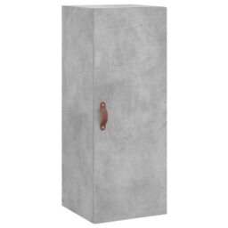 Berkfield Home Wall Mounted Cabinet Concrete Grey 34.5x34x90 cm - thumbnail 2