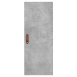 Berkfield Home Wall Mounted Cabinet Concrete Grey 34.5x34x90 cm - thumbnail 6