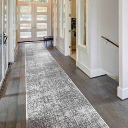 runrug Carpet Runner Rug - Indoor/Outdoor, Reversible, 2mm - '50 Shades' in Grey - Size: 70 cm x 360 cm