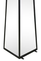 MirrorOutlet Black Metal Edged Mirrored Garden Ornament (100CM X 20CM X 20CM) - Size: 1 Pack - thumbnail 5