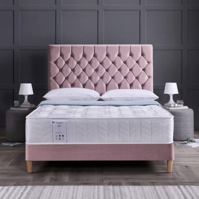 Rest Relax Onyx Reflex Tufted Ortho Mattress in White - Size: King - image 1