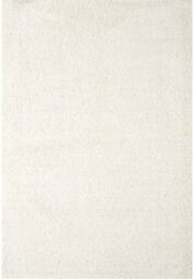 THE RUGS Soft Plain High Pile Shaggy Rugs & Runners Living Room Bedroom 380 in White - Size: 60 cm x 110 cm - thumbnail 2