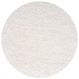 THE RUGS Soft Plain High Pile Shaggy Rugs & Runners Living Room Bedroom 380 in White - Size: 60 cm x 110 cm - thumbnail 8