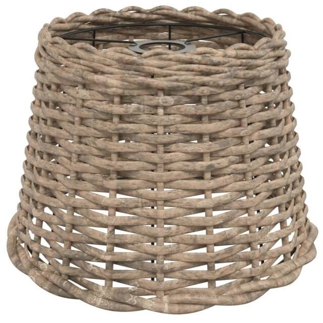 Berkfield Home Ceiling Lamp Shade Brown √ò30x20 cm Wicker in Light Brown - Size: 30x20 cm - image 1