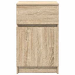 Berkfield Home Bedside Cabinet Sonoma Oak 39x35x65 cm Engineered Wood - Size: 39 x 35 x 65 cm - thumbnail 6