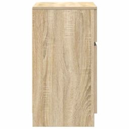 Berkfield Home Bedside Cabinet Sonoma Oak 39x35x65 cm Engineered Wood - Size: 39 x 35 x 65 cm - thumbnail 7