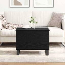 Berkfield Home Coffee Table Lift Top Black Oak 60x44, 5x45 cm Engineered Wood - thumbnail 4