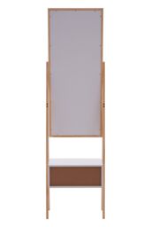 Orsina Full Length Mirror Stand, Modern Ladder Design Large Bathroom Mirror, Stable Design Large Tall Mirror Stand in Natural - thumbnail 4