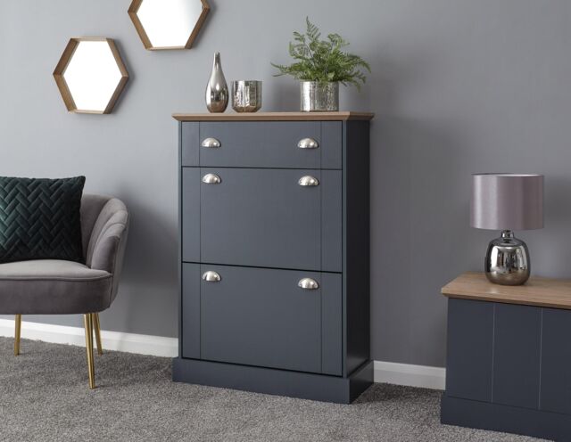 GFW Kendal Deluxe Shoe Cabinet in Blue - image 1