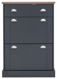 GFW Kendal Deluxe Shoe Cabinet in Blue - thumbnail 4