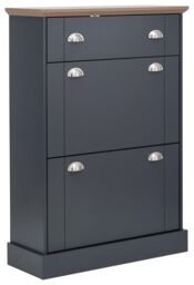 GFW Kendal Deluxe Shoe Cabinet in Blue - thumbnail 2