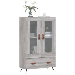 Berkfield Home Highboard Grey Sonoma 69.5x31x115 cm Engineered Wood - thumbnail 3