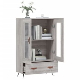 Berkfield Home Highboard Grey Sonoma 69.5x31x115 cm Engineered Wood - thumbnail 4