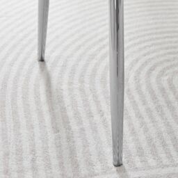 FurnitureboxUK 2x Pesaro Velvet Silver Leg Luxury Dining Chairs in Blue - thumbnail 8