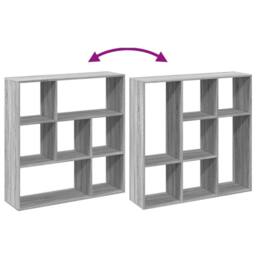 Berkfield Home Room Divider Bookcase Grey Sonoma 102x29x103.5 cm Engineered Wood - thumbnail 8