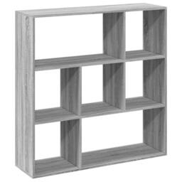 Berkfield Home Room Divider Bookcase Grey Sonoma 102x29x103.5 cm Engineered Wood - thumbnail 7