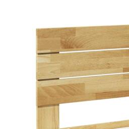 Berkfield Home Bed Frame with Headboard without Mattress 120x200 cm Solid Wood Oak in Tan - Size: Small Double - thumbnail 9
