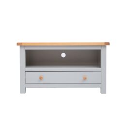 Cabinet Bits Argenta Light Grey 1 Drawer TV Cabinet Wood Knob - thumbnail 1