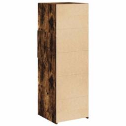 Berkfield Home Highboard Smoked Oak 40x42.5x124 cm Engineered Wood in Brown - thumbnail 6